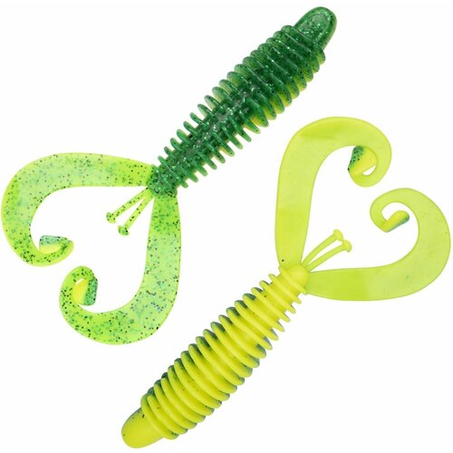 Приманка силиконовая Westin RingCraw Curltail 9см 5шт Fireflash 840₽