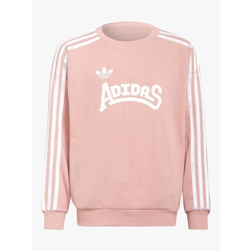 Свитшот adidas Originals для девочек, размер 110, розовый