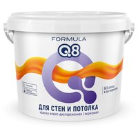 Краска воднодисперсионная, Formula Q8, интерьерная, матовая, 5 кг