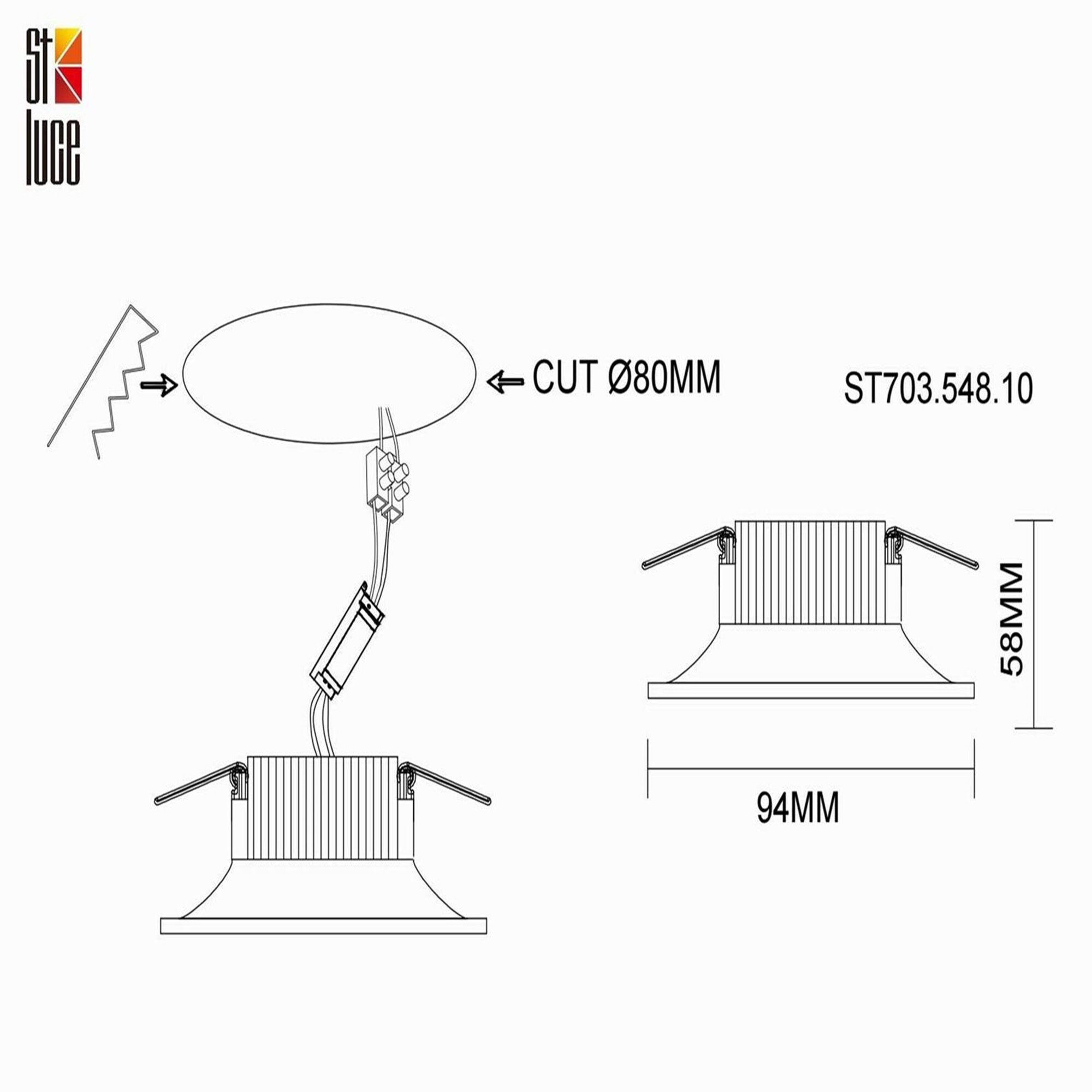 Встраиваемый светильник ST Luce ST703 ST703.548.10 - фотография № 4