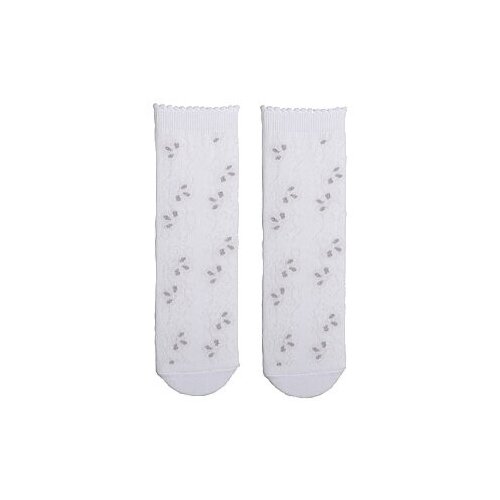 Носки для девочек котофей 07842324-42 размер 12 цвет белый
