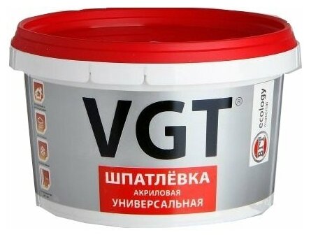 VGT шпатлевка универсальная акриловая для наружных и внутренних работ (3,6кг)