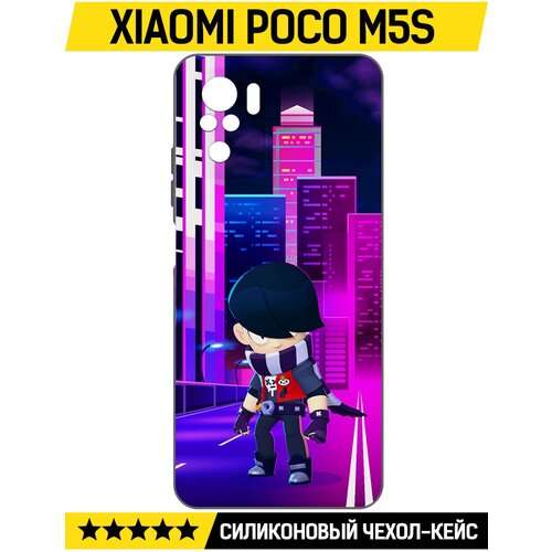 Чехол-накладка Krutoff Soft Case Brawl Stars - Эдгар для Xiaomi Poco M5s черный чехол накладка krutoff soft case brawl stars эдгар для xiaomi 13 черный