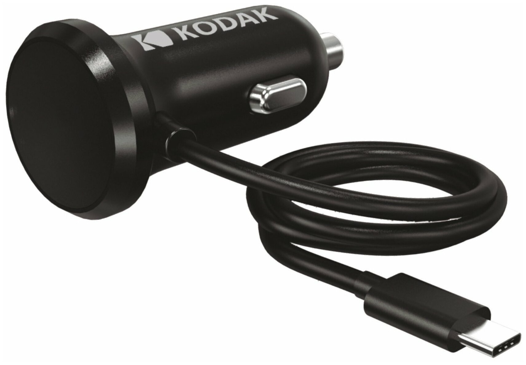 Автомобильное зарядное устройство KODAK UC105 с Type-C , кабель 1,2м, Quick Charge 3.0, 12-24В.