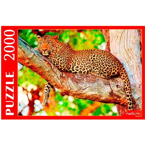 Пазл Изящный леопард на дереве, 2000 элементов