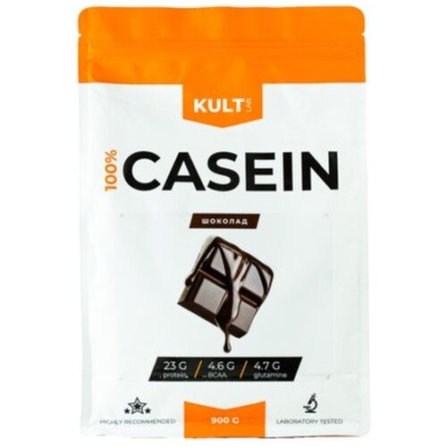 Казеиновый протеин Культлаб Casein bag, 900 гр, Шоколад казеиновый молочный протеин dr hoffman top casein 900 гр шоколад