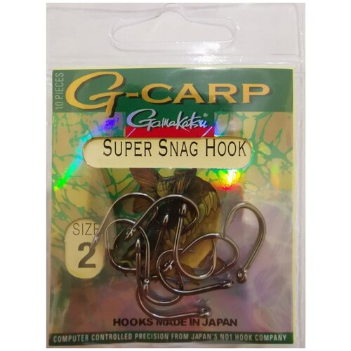 крючок gamakatsu g carp super snag hook 8 Крючок Gamakatsu G-carp Super Snag Hook №2