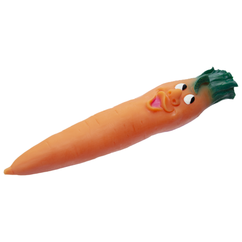 Игрушка для собак Морковь, 21 см yami yami игрушка крокодильчик для собак 13 5 см зеленый