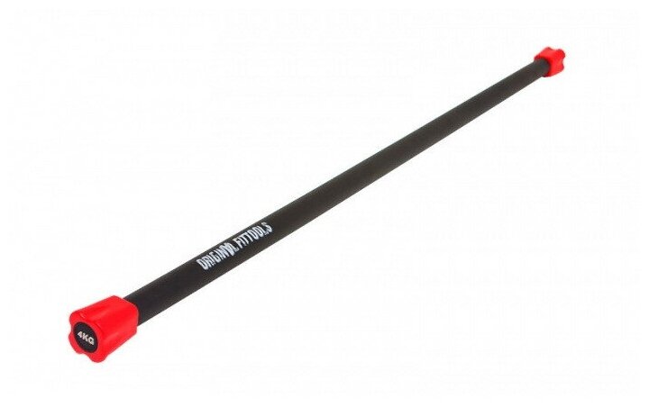 Гимнастическая палка Original FitTools FT-BDB-4 4 кг красный/черный