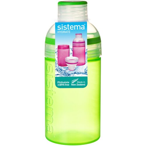 Бутылка Sistema Hydrate 820 питьевая Трио, 480 мл, зеленый