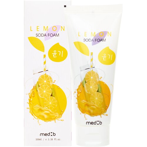 MedB, Пенка для умывания с пищевой содой и лимоном, 100 мл