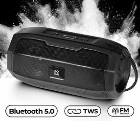 Колонка портативная музыкальная bluetooth, беспроводная с блютуз Defender G36 5Вт, bluetooth, FM радио, USB, MicroSD, AUX