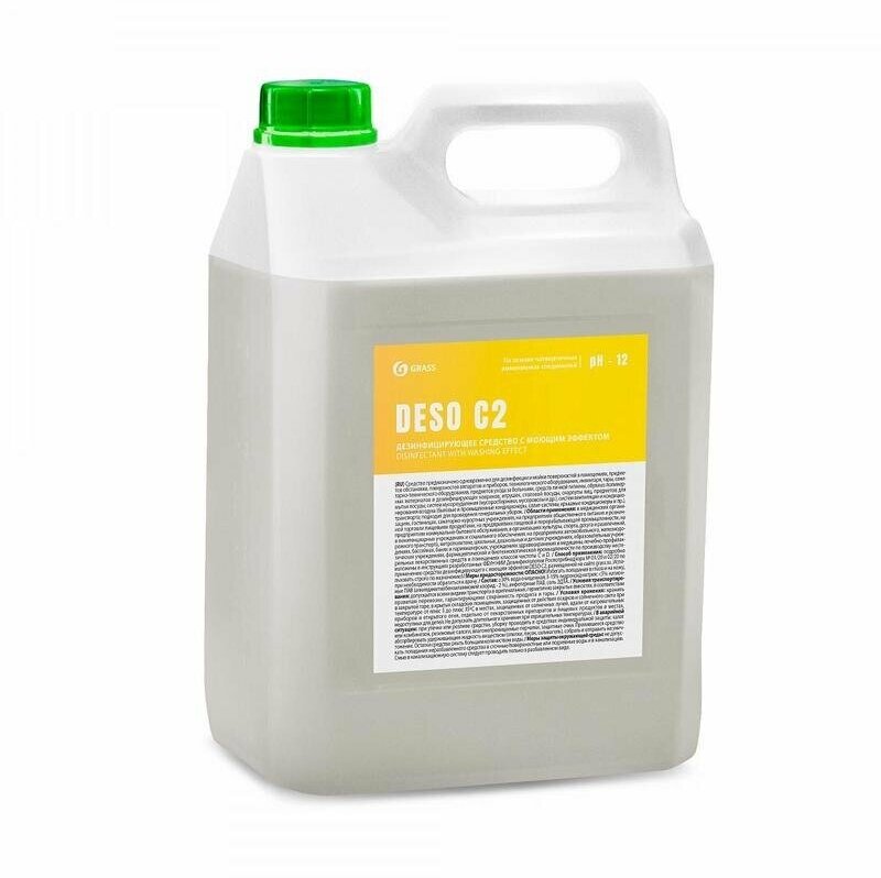 Моющее средство с дезинфицирующим эффектом Grass DESO C2 5 л концентрат, 1322365