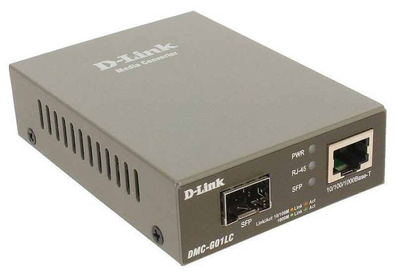 D-Link DMC-G01LC/A1A/A2A Медиа-конвертер 1000Base-T в Gigabit SFP