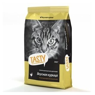 35TS808 TASTY Корм сухой д/взр. кошек с курицей, пп, 350гр