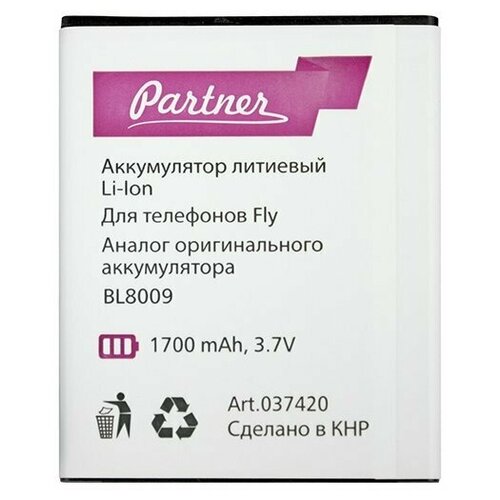 фото Аккумулятор для телефона fly fs451 nimbus 1 (bl8009) partner
