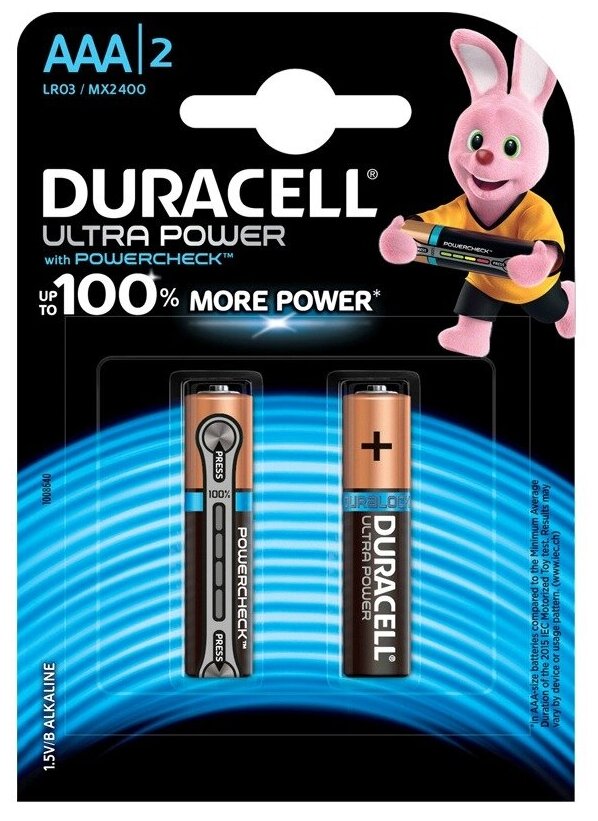 Батарейка Duracell Ultra Power AAA/LR03