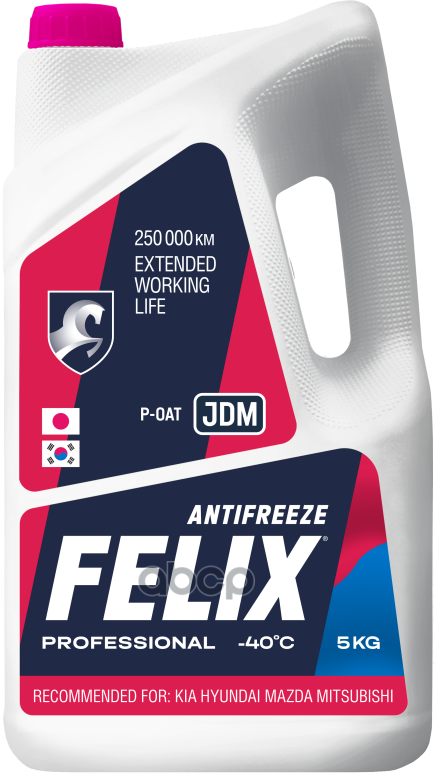 430206402_Антифриз! Felix Jdm Pink 5 Kg Готовый Розовый До -40 G12++ Felix арт. 430206402