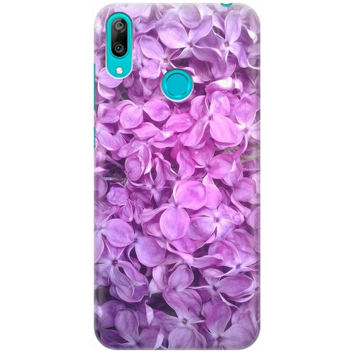 фото Силиконовый чехол на huawei y7 (2019) / хуавей у7 2019 с принтом "цветы серени" gosso
