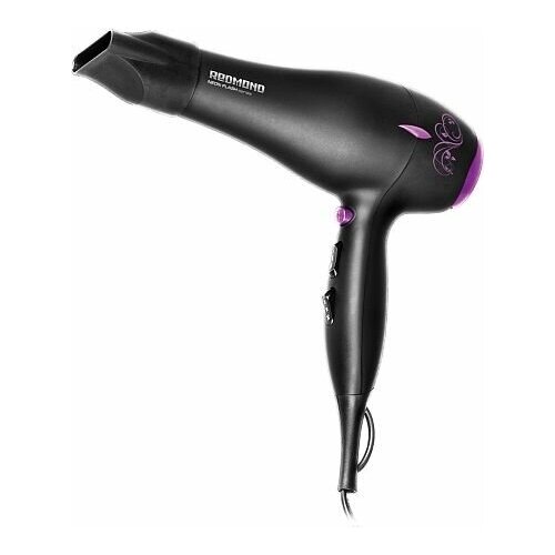 Фен Redmond RF-519 2000Вт черныйфиолетовый 444300₽
