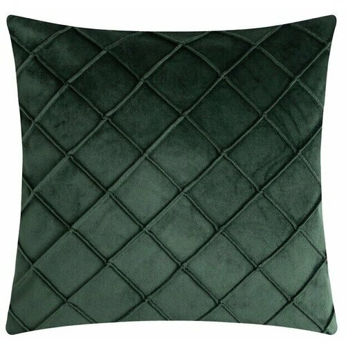 Наволочка декоративная Соло цвет изумрудный размер 43х43 см 1260₽