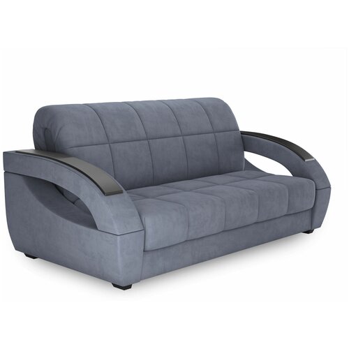 Прямой диван Первый Мебельный Оазис Графит, велюр 140 х 205 см Без ящика