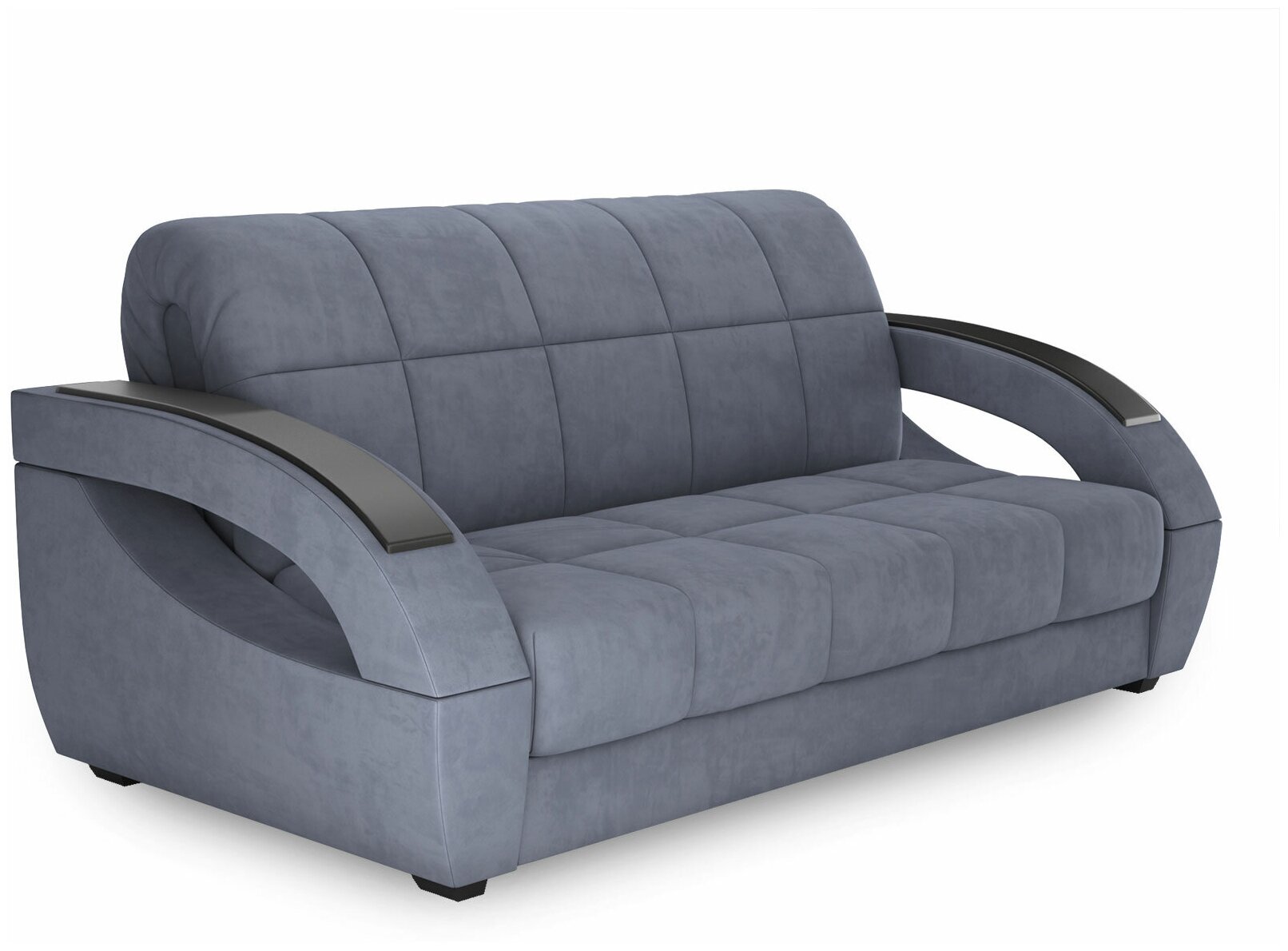 Прямой диван Первый Мебельный Уильям Графит, велюр 180х205 см Без ящика