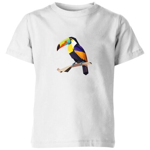 Детская футболка «Тукан» (116, белый)