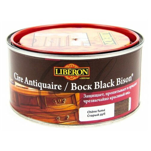 Воск Liberon Cire Antiquaire / Black Bison, дуб тюдор, 0.5 л