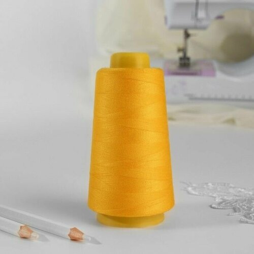 Нитки 402 3000 ярд цвет жёлтый 491₽