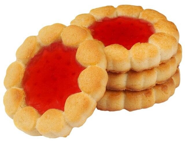 Печенье сдобное Деловой Стандарт Cookies with cherry marmalade, 425г - фотография № 4