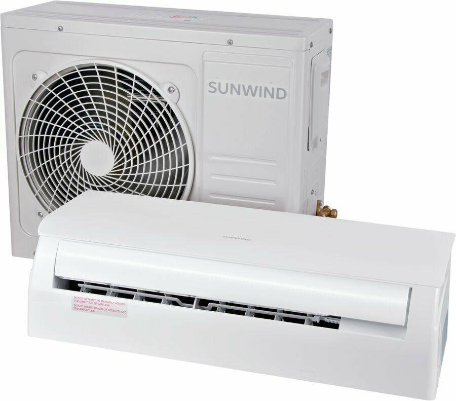 Сплит-система SunWind SW-09/IN - SW-09/OUT настенная, до 25м2, 9000 BTU, с обогревом, (комплект из 2-х коробок) - фотография № 1