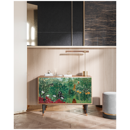 Комод - STORYZ - S3 Jungles in Paris by Henri Rousseau , 115 x 84 x 41 см, Орех