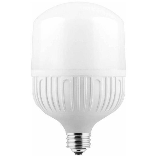 фото Лампа светодиодная feron e27-e40 50w 6400k цилиндр матовая lb-65 25539