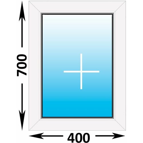 Пластиковое окно Melke глухое 400x700 (ширина Х высота) (400Х700)