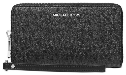 Кошелек MICHAEL KORS, фактура зернистая, черный