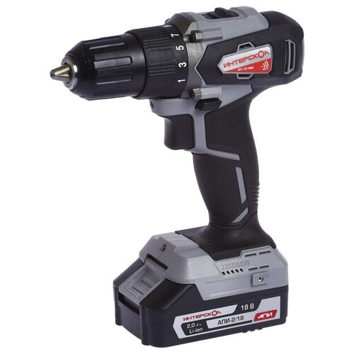 Дрель-шуруповерт Li-ion ИНТЕРСКОЛ ДА-1318ВК кейс2 акк 2Ач ЗУ 5752270 10800₽
