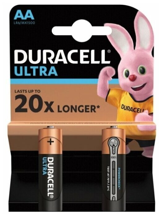 Батарейки Duracell LR6-2BL Ultra