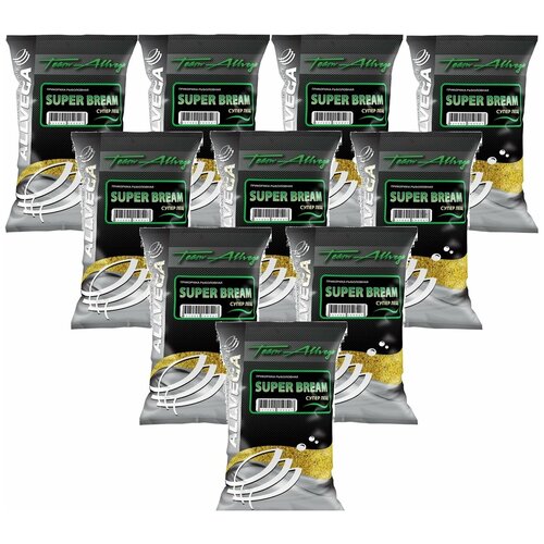 фото Прикормка allvega "team allvega super bream" (супер лещ) 10 пакетов по 1 кг.