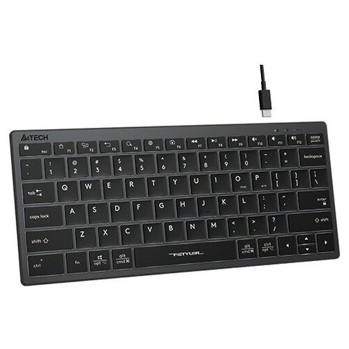 A-4Tech Клавиатура A4Tech Fstyler FX61 серый USB slim LED FX61 GREY 323200₽