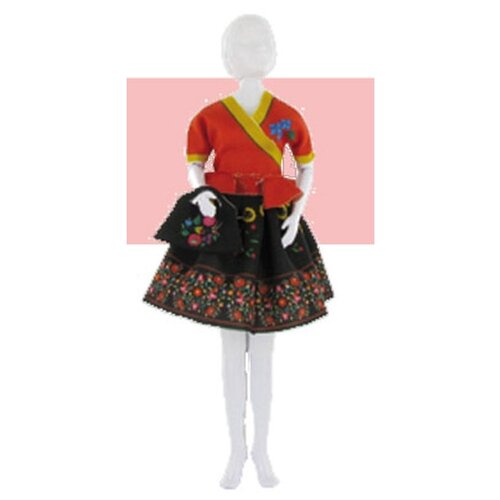 фото Набор для шитья «одежда для кукол steffi folk №4», dressyourdoll dress your doll