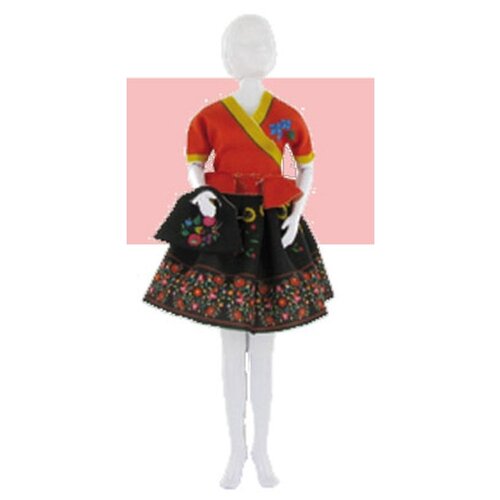 Набор для шитья «Одежда для кукол Steffi Folk №4», DressYourDoll