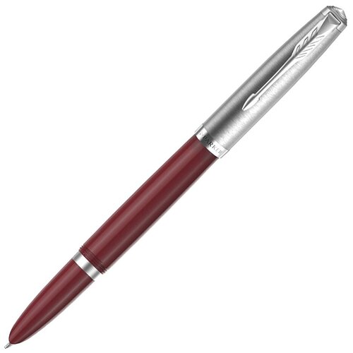 Ручка перьевая Parker 51 Core 2123496 Burgundy F, сталь нержавеющая, подарочная коробка (1475143) американский истребитель самолет мустанг p 51 c icm