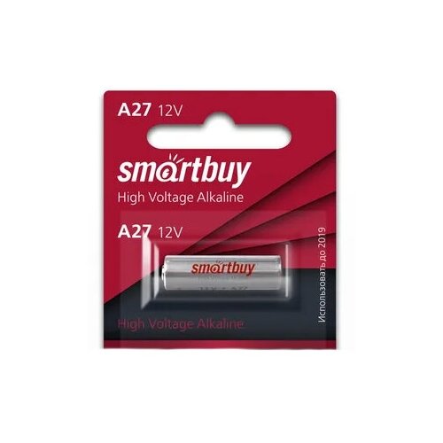 Батарейки алкалиновые A27/5B SmartBuy 1шт. в блистере батарейки smartbuy high voltage alkaline a27 5b