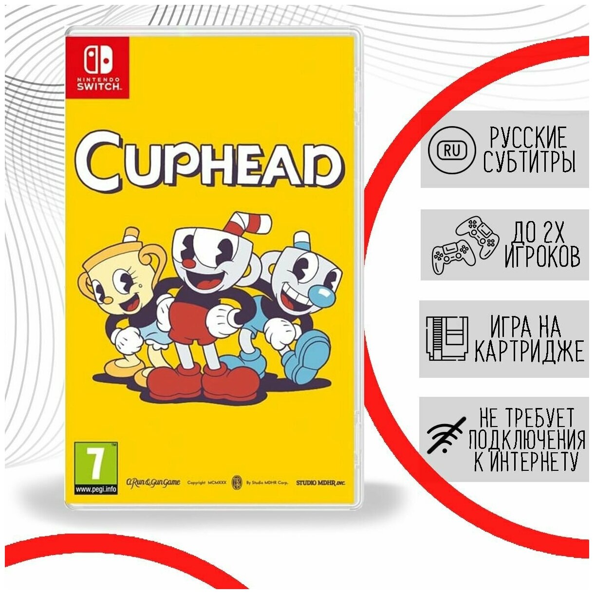 Cuphead: Physical Edition (Nintendo Switch, русские субтитры)