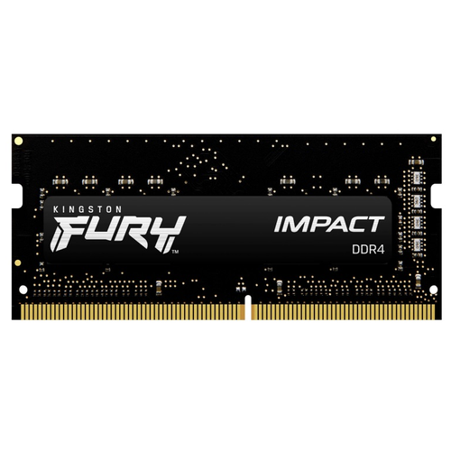 Оперативная память SODIMM Kingston FURY Impact, 16 Гб, DDR4, 3200 МГц, (KF432S20IB/16) оперативная память kingston fury impact 32 гб ddr4 3200 мгц sodimm cl20 kf432s20ib 32