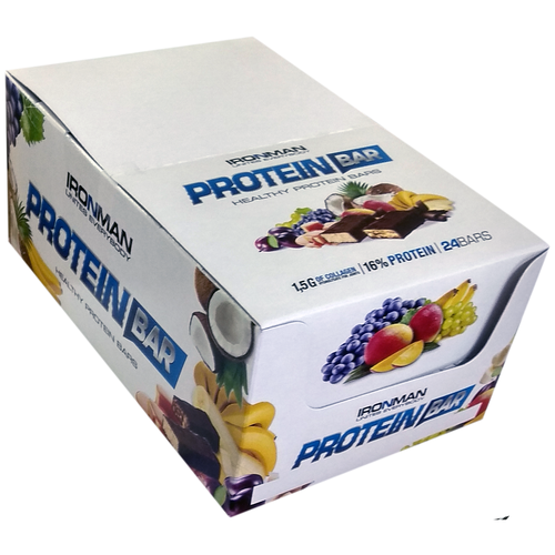 Шоколад IRONMAN Protein Bar, 50 г, арахис ironman protein bar 50 г коробка 24 шт арахис