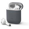 Elago для AirPods Gen 1 & 2 чехол Slim Silicone case Dark grey - изображение