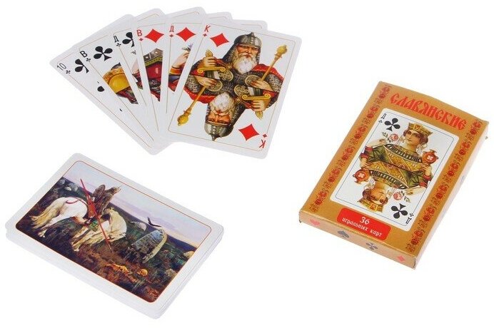 Карты игральные "Славянские", 36 карт ТероПром 3322835