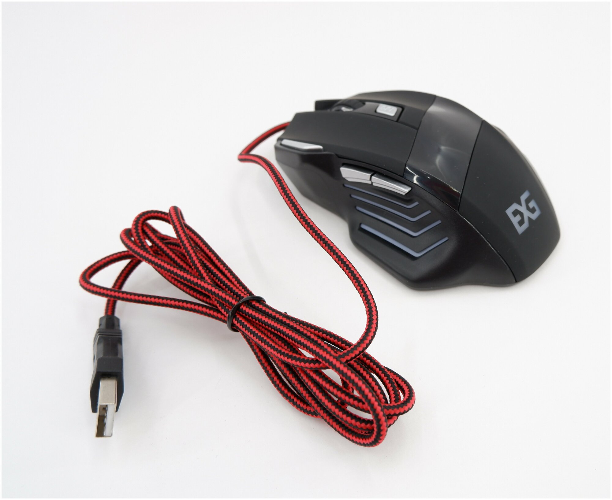 Мышь Laser Exegate EX289487RUS (USB, лазерная, 800/1600/2400/3200dpi, 7 кнопок и колесо прокрутки, балансировочные грузи - фото №12